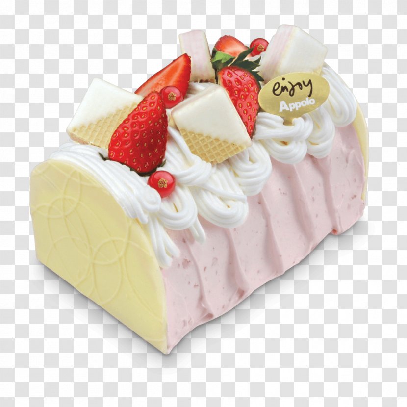 Ice Cream Sundae Cheesecake Cube - Whipped Transparent PNG