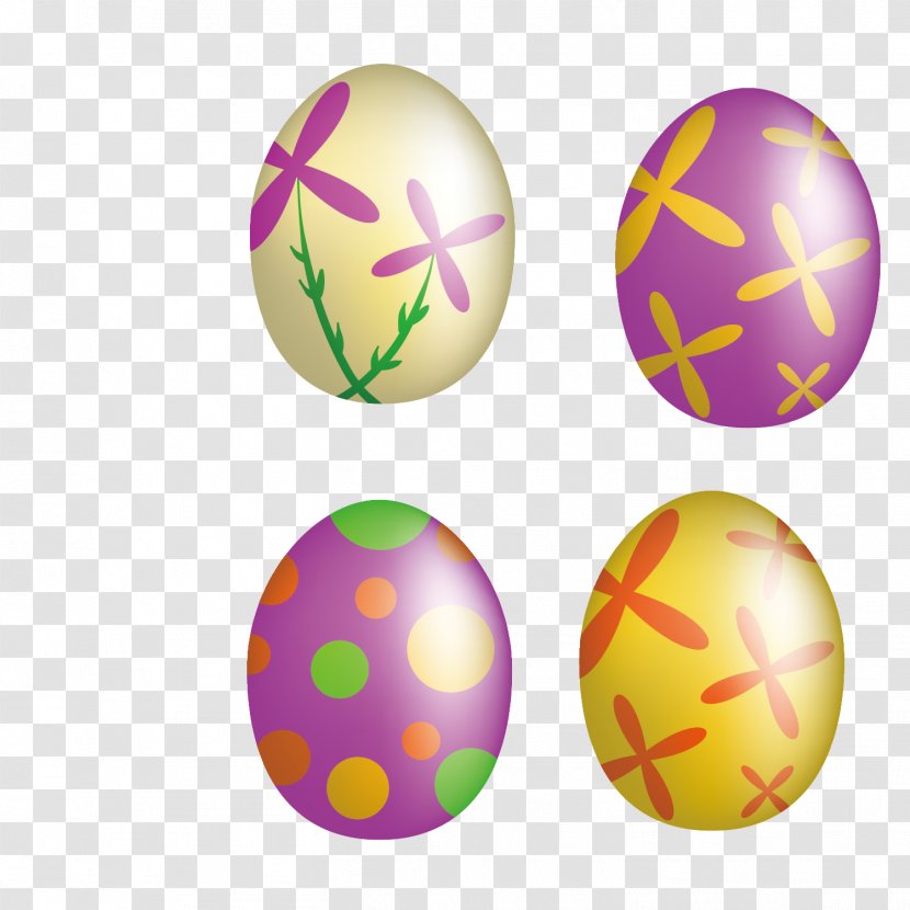 Easter Egg Chicken Clip Art - Creative Painted Eggs Transparent PNG