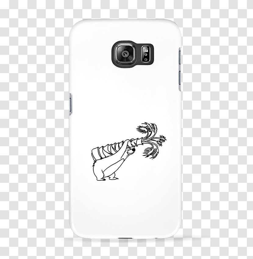 Baloo Drawing White Mobile Phones - Telephony - Design Transparent PNG