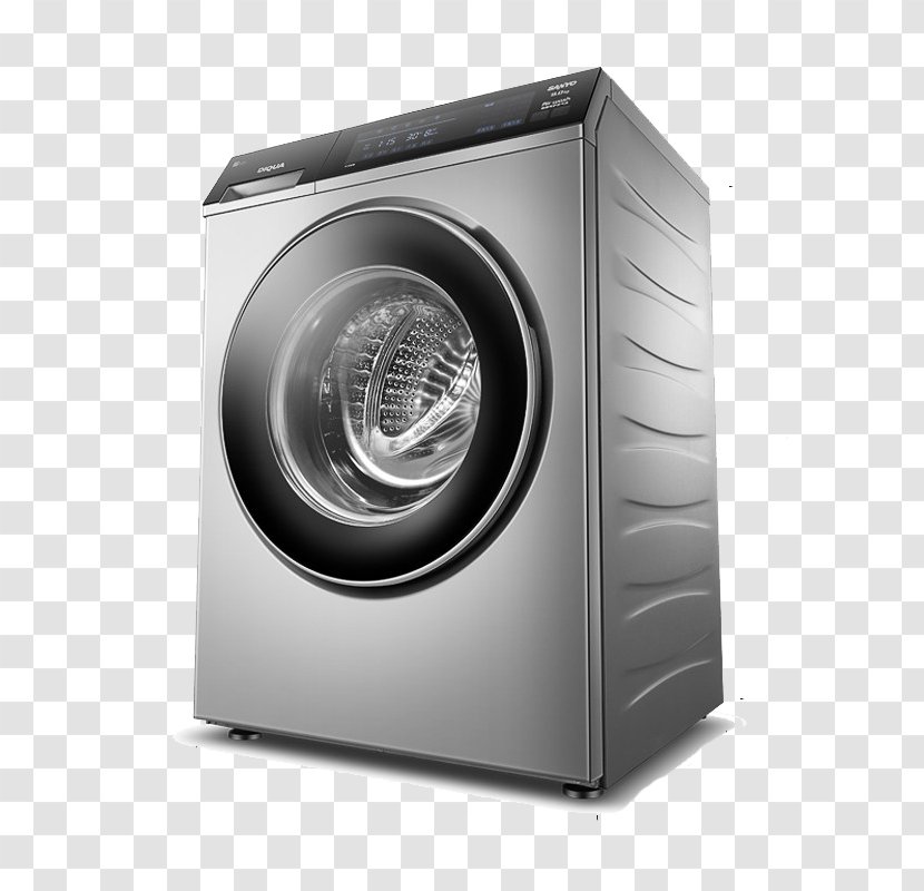 Washing Machine Laundry - Silver Grey Transparent PNG
