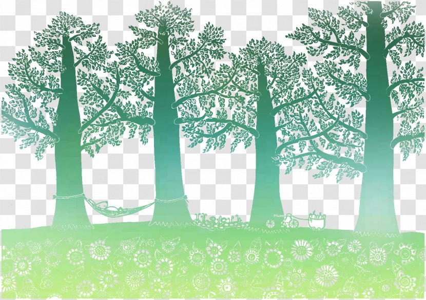 Illustration - Tree - Vector Forest Transparent PNG