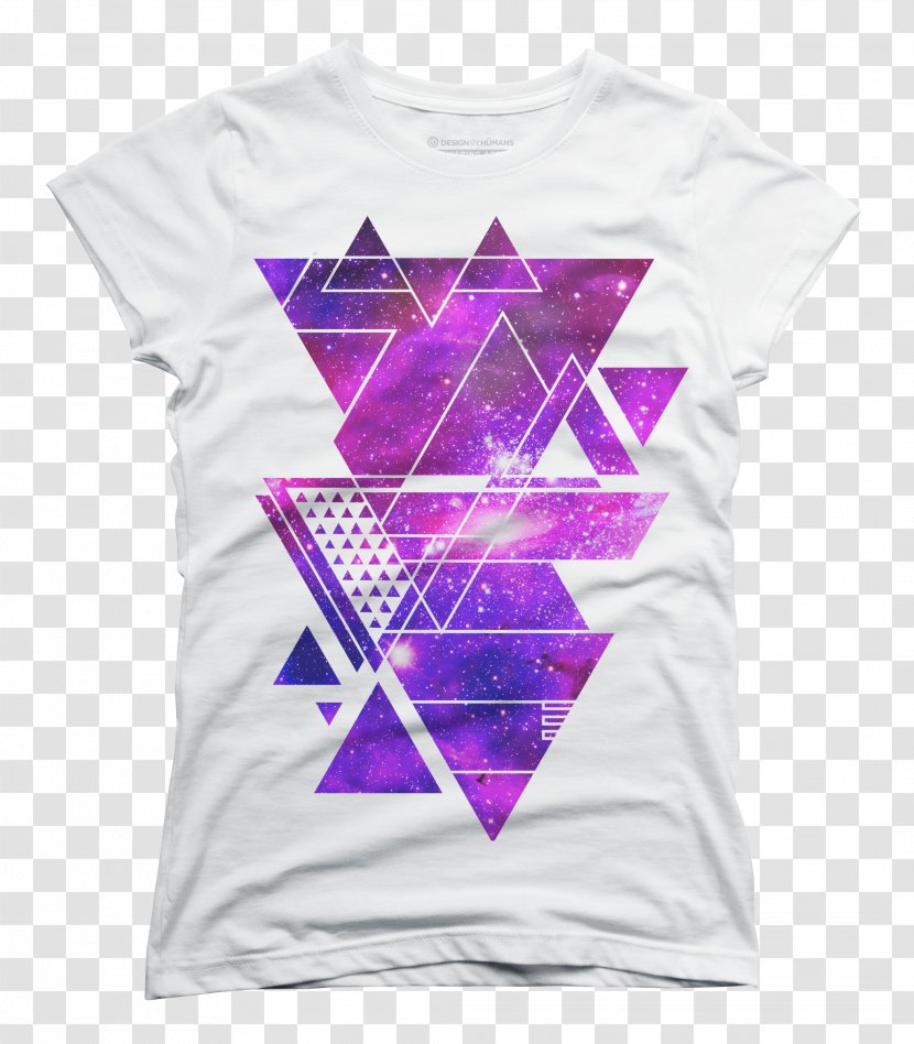 T-shirt Sleeve Purple Triangle Font - Top - Collage Transparent PNG