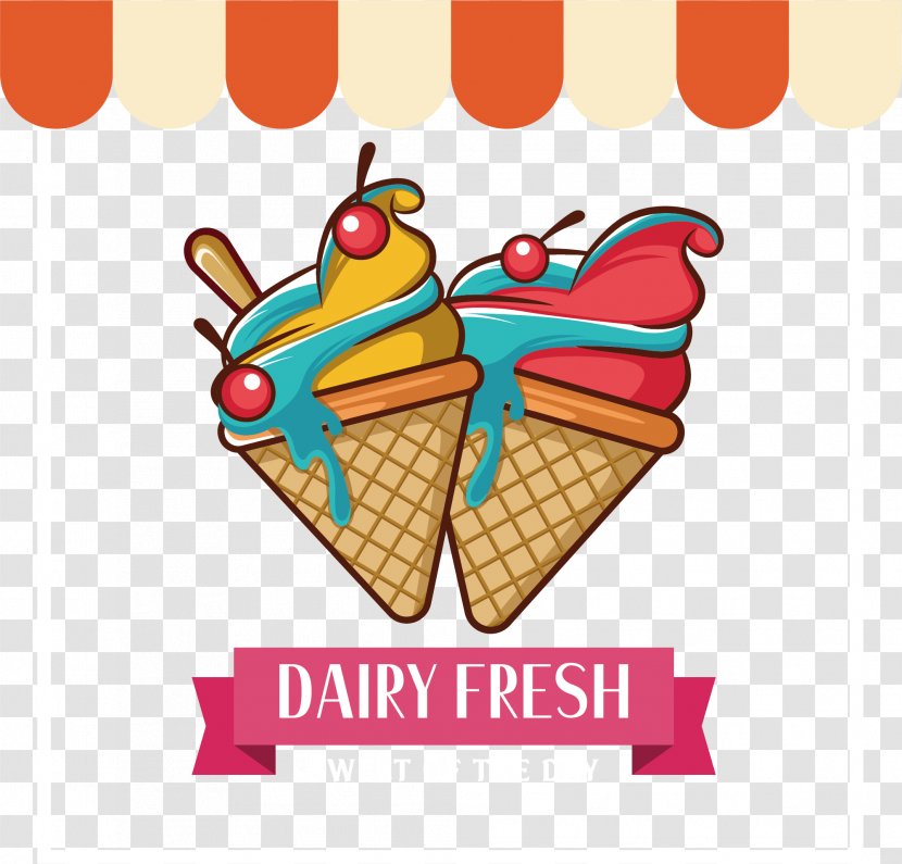 Graphic Design Clip Art - Poster - Delicious And Colorful Ice Cream Transparent PNG