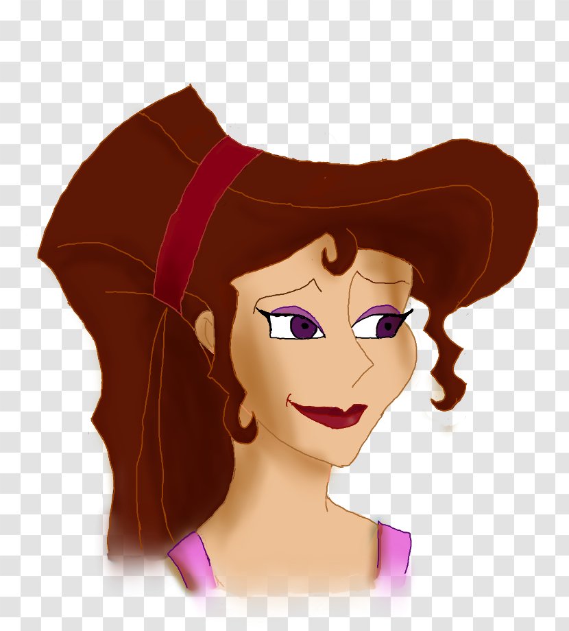 Nose Hat Forehead Character - Purple - Disney Megara Transparent PNG