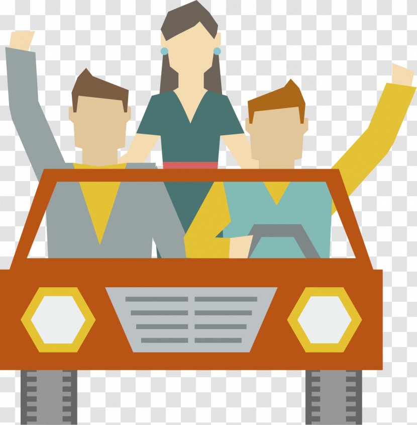 Flat Design Friendship Icon - Yellow - A Good Friend Of Self Driving Transparent PNG