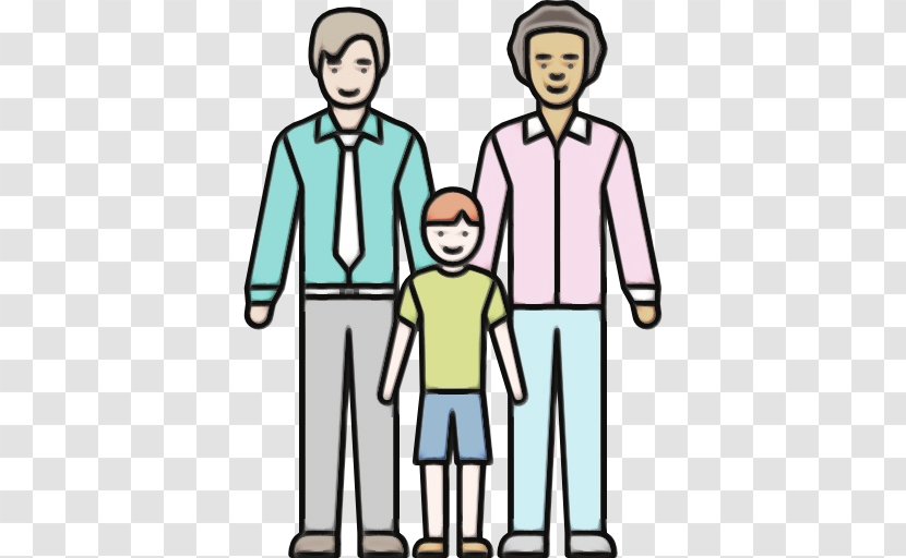 People Social Group Standing Cartoon Male - Child Interaction Transparent PNG