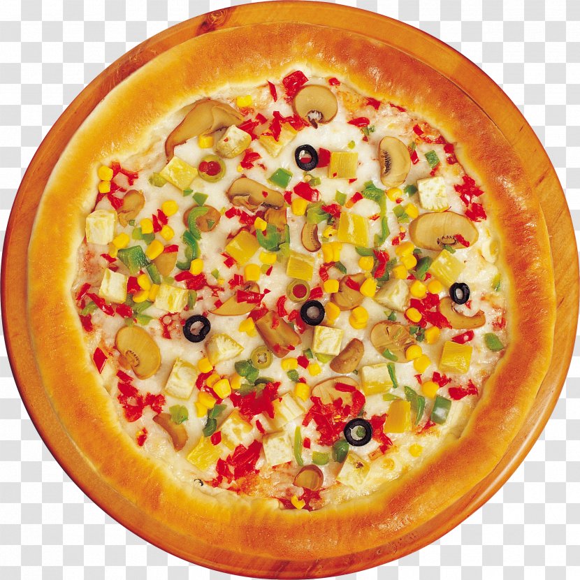 Pizza Vegetarian Cuisine - Italian Food - Image Transparent PNG