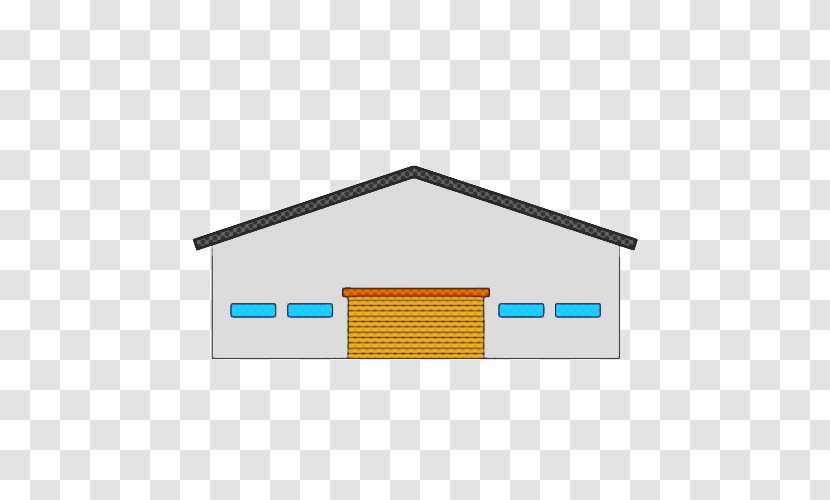 Turquoise Roof Line Shed House - Facade Logo Transparent PNG