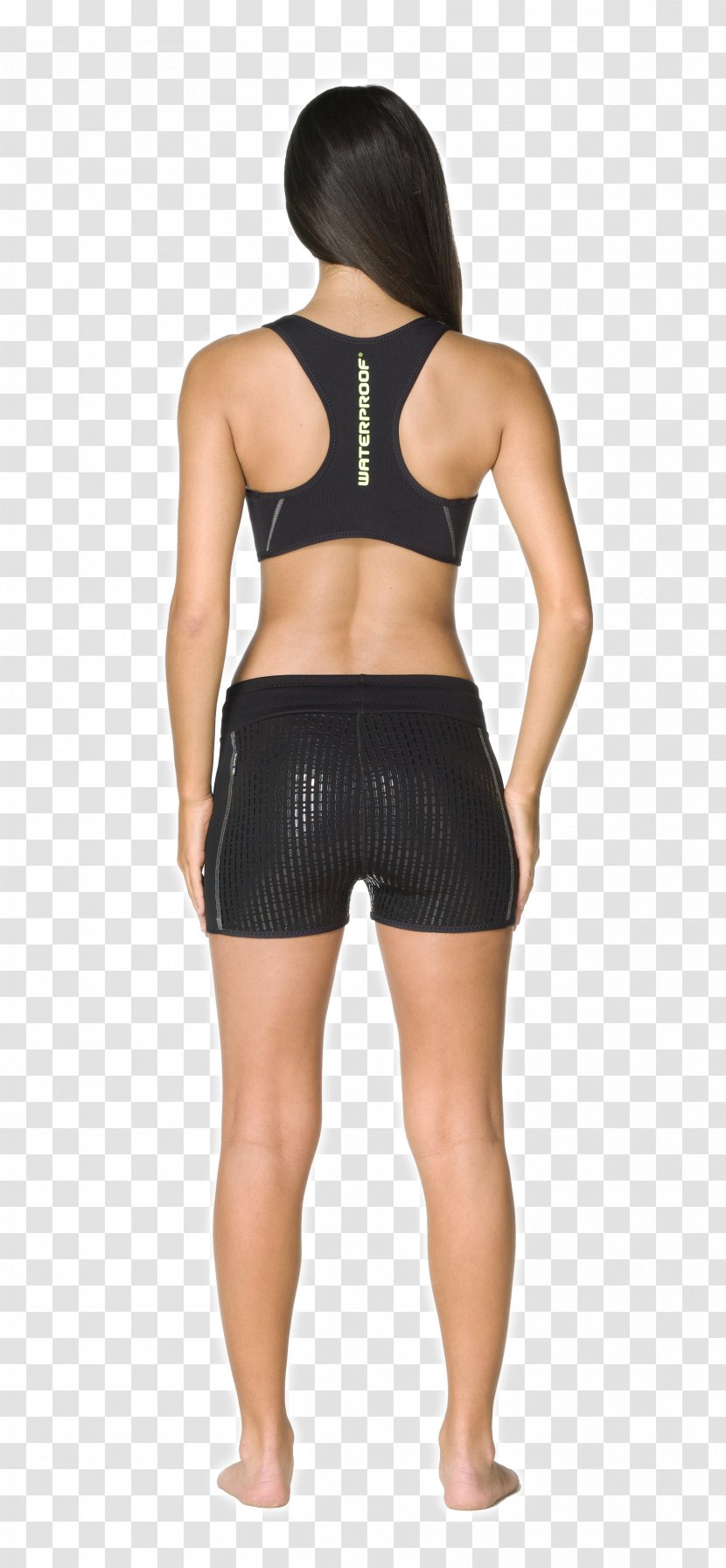 Neoprene Swim Briefs Bermuda Shorts Swimsuit - Silhouette - Dampness Transparent PNG