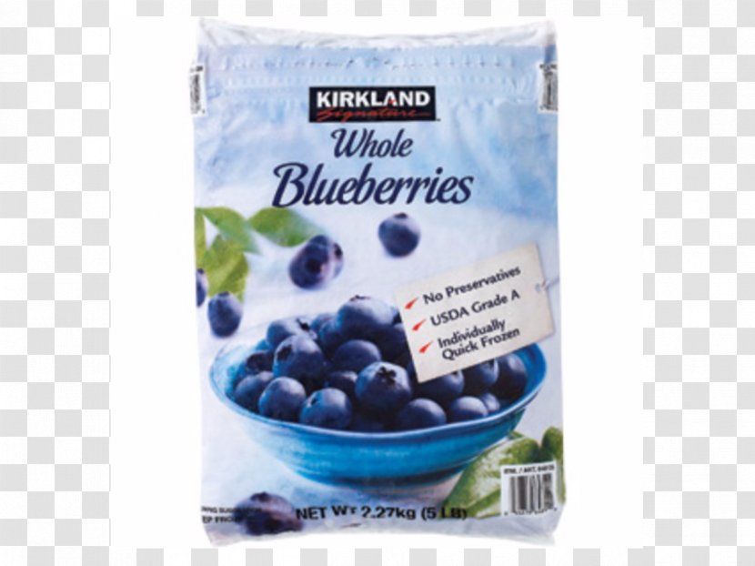 Kirkland Frozen Yogurt Blueberry Food Ice Cream - Individual Quick Freezing Transparent PNG