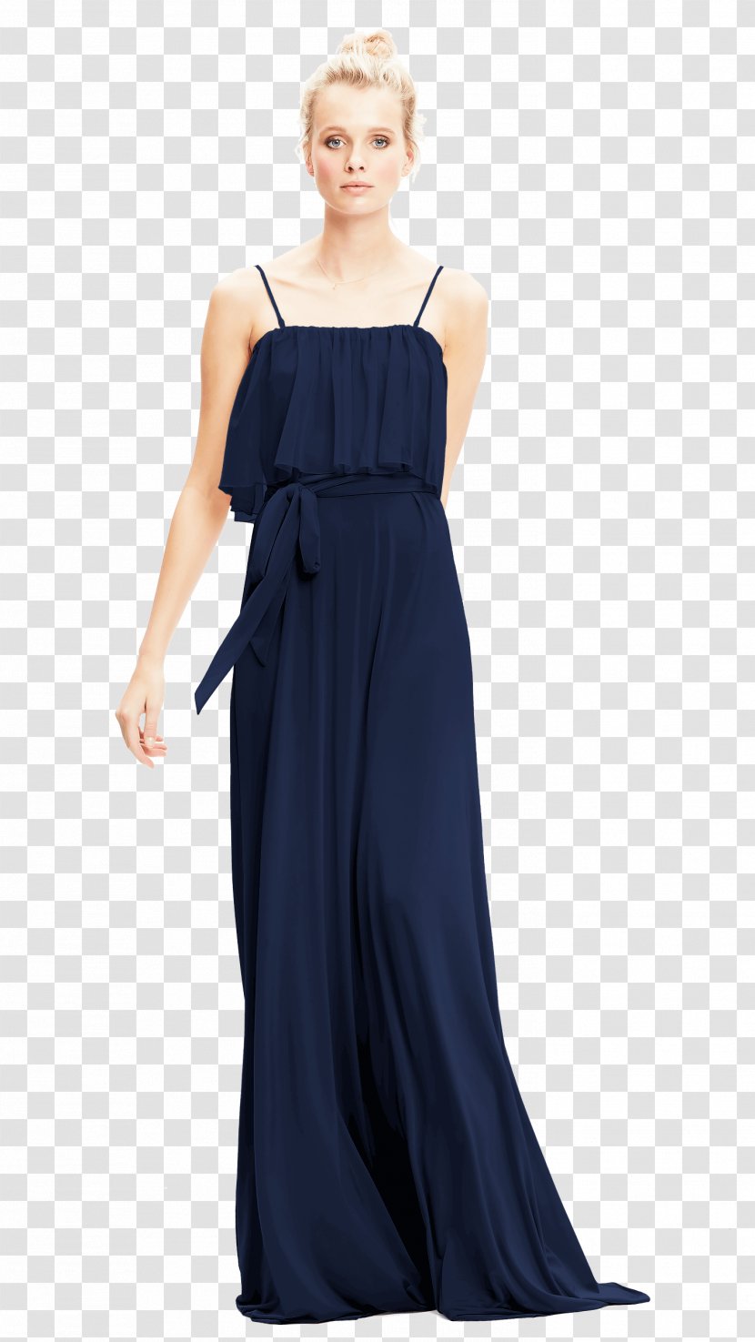 Cocktail Dress Clothing Bridesmaid Navy Blue - Shoulder - Party Dressing Transparent PNG