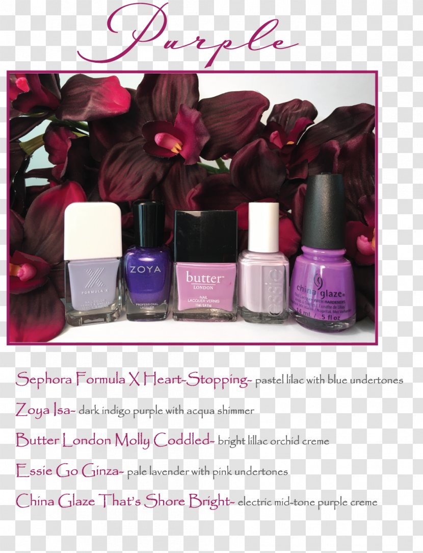 Nail Polish Pink M Perfume Product - Purple Transparent PNG