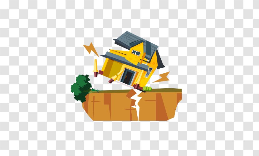 Earthquake - Landslide - House Collapse Transparent PNG