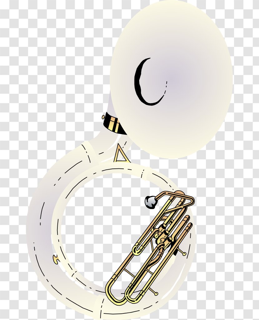 Sousaphone Tuba Euphonium Saxhorn - Cartoon - Saxophone Transparent PNG