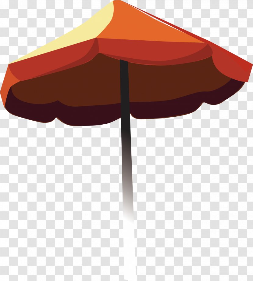 Cartoon Painted Beach Umbrella Vector - Raster Graphics Transparent PNG