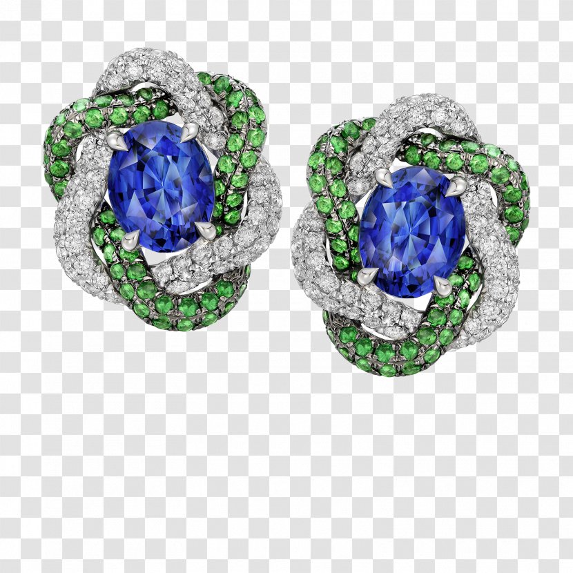 Sapphire Earring Body Jewellery Diamond - Fashion Accessory Transparent PNG