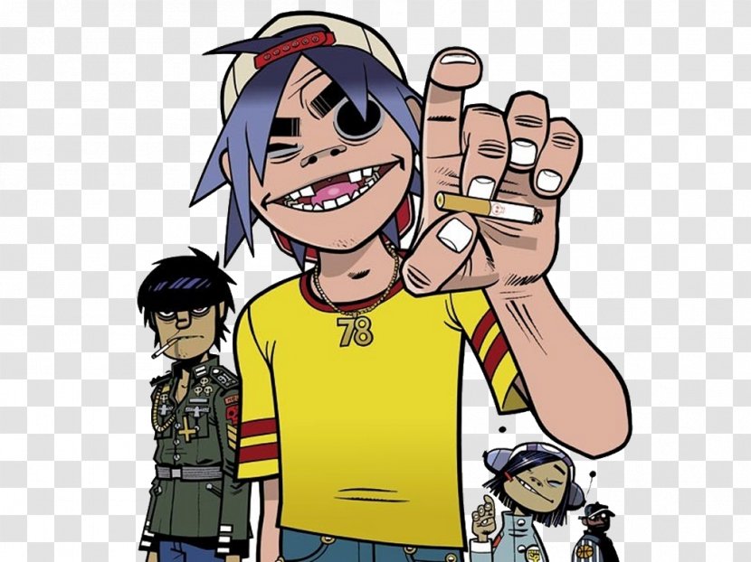 2-D Gorillaz Noodle Artist - Flower - Gorilaz Transparent PNG