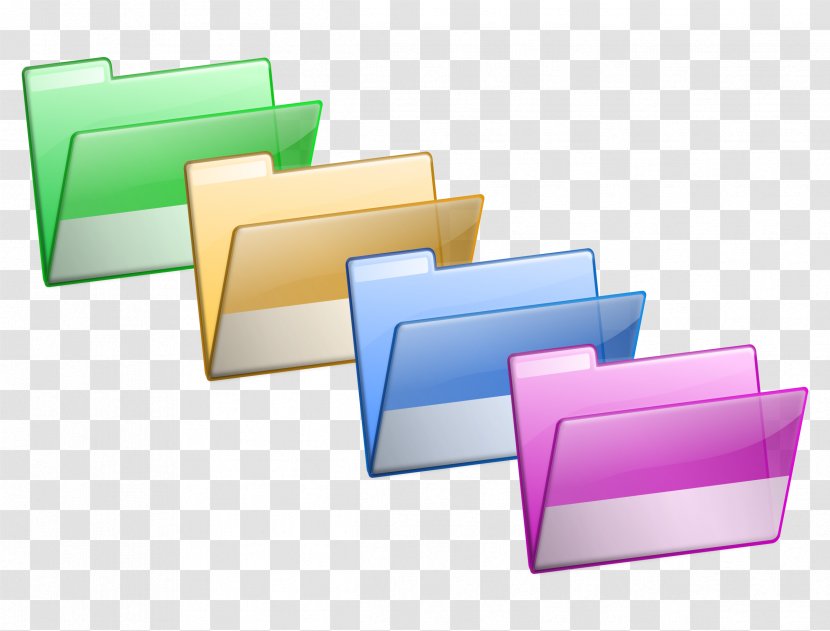 Directory Clip Art - Rectangle - Colorful Folder Transparent PNG