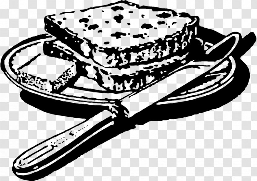 Bread Black And White Food Clip Art - Light Transparent PNG