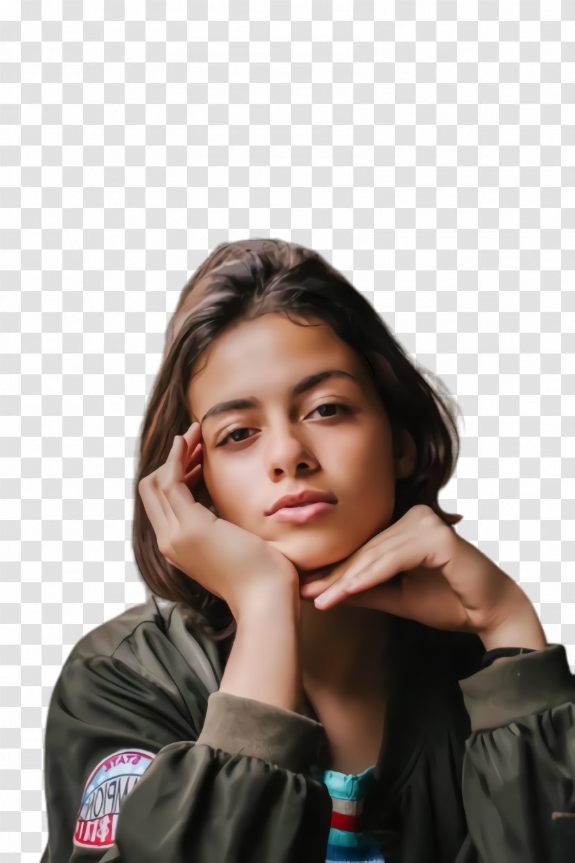 Forehead Nose Chin Cheek Arm - Gesture - Sitting Neck Transparent PNG