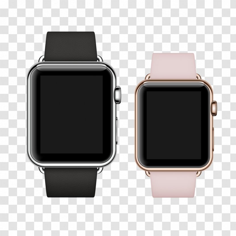 Apple Watch Series 3 Smartwatch - Accessory - Pink Black Transparent PNG