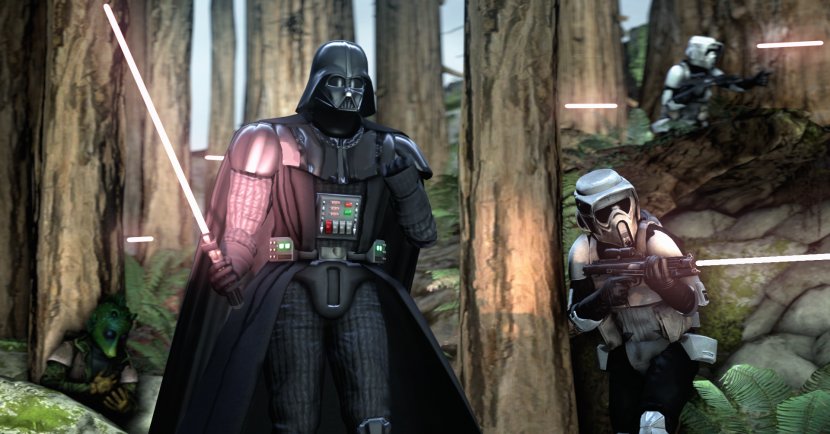 Star Wars Battlefront II Wars: Anakin Skywalker Rey - Middle Ages - Darth Vader Transparent PNG