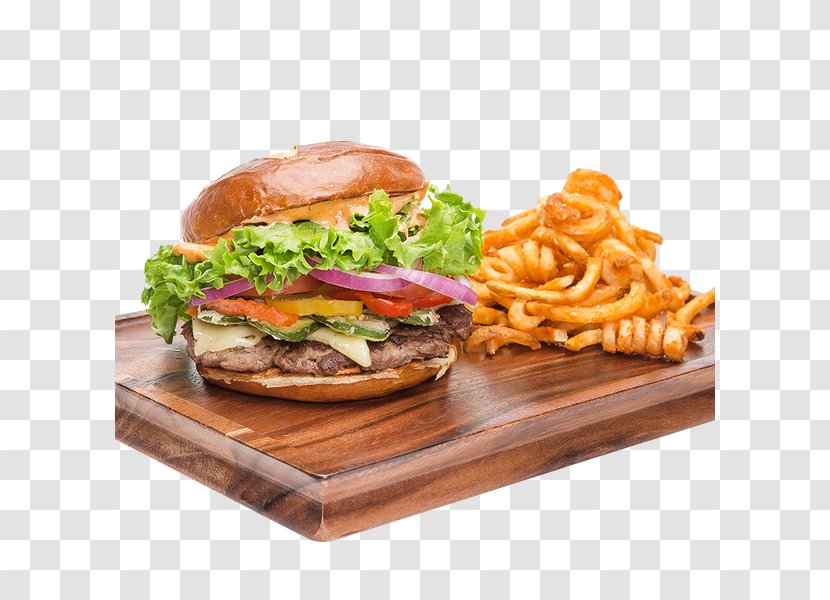 French Fries Cheeseburger Buffalo Burger Whopper Hamburger - Junk Food Transparent PNG