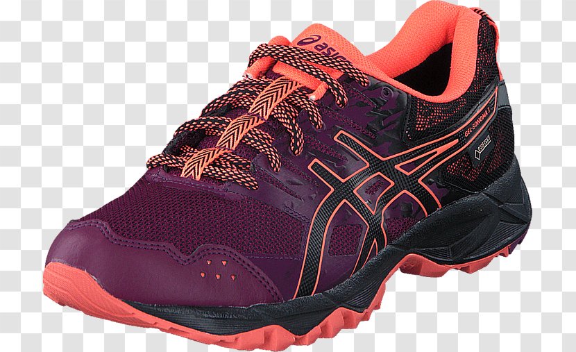 Shoe Sneakers ASICS Blue Yellow - Silhouette - Purple Coral Transparent PNG