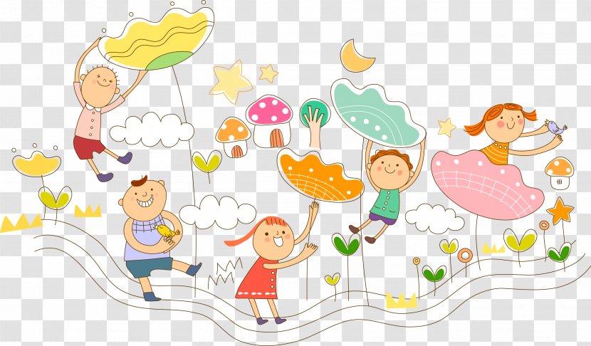 Children Travel In The Sea - Cartoon - Food Transparent PNG