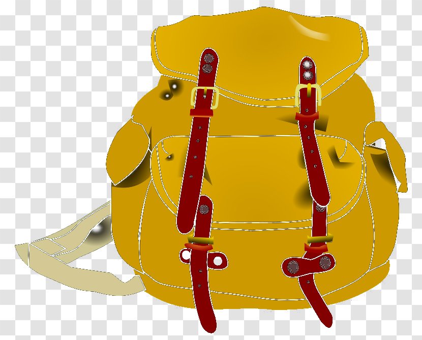 Backpack Student Lakemont Elementary School Clip Art - Red - Yellow Painted Transparent PNG
