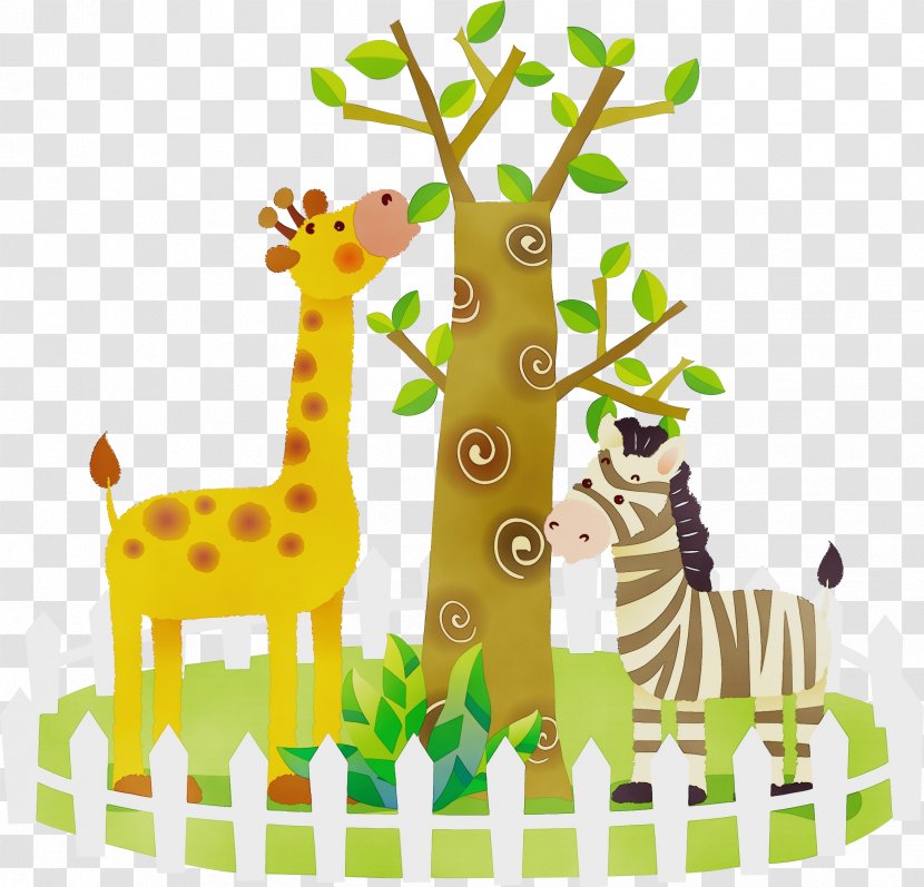 Giraffe Giraffidae Animal Figure Wildlife Tree - Jungle - Terrestrial Transparent PNG