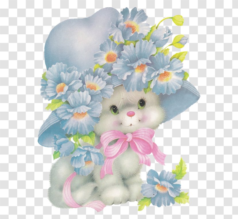 Floral Design Cut Flowers Cat - Flower Transparent PNG