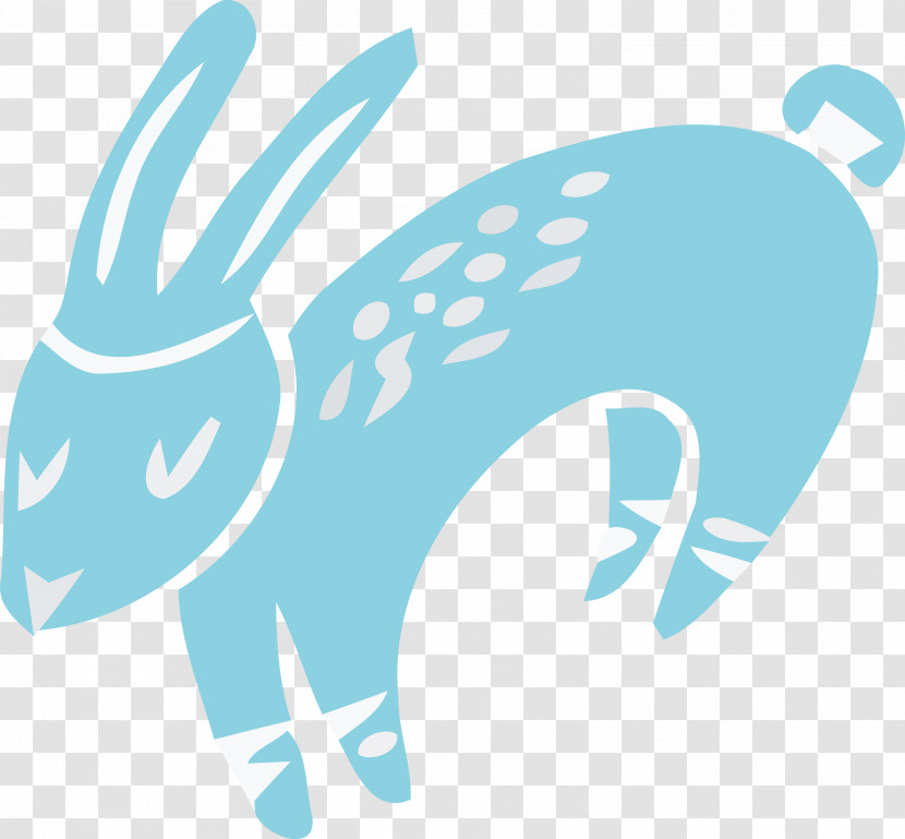 Hare Aqua M Rabbit Logo Cartoon Transparent PNG