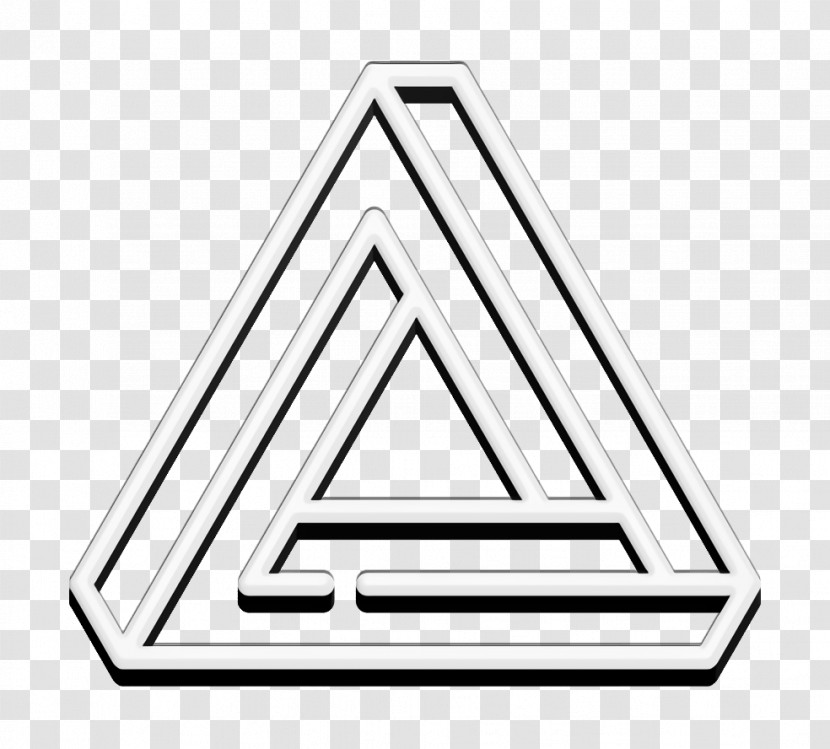 Hipster Style Icon Triangular Icon Impossible Triangle Icon Transparent PNG