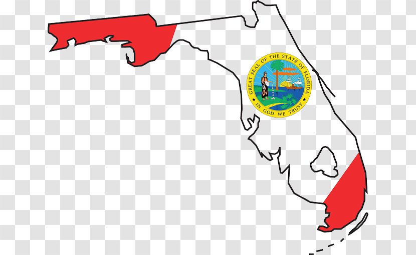 Flag Of Florida Map Texas Clip Art - Text - Cliparts Transparent PNG