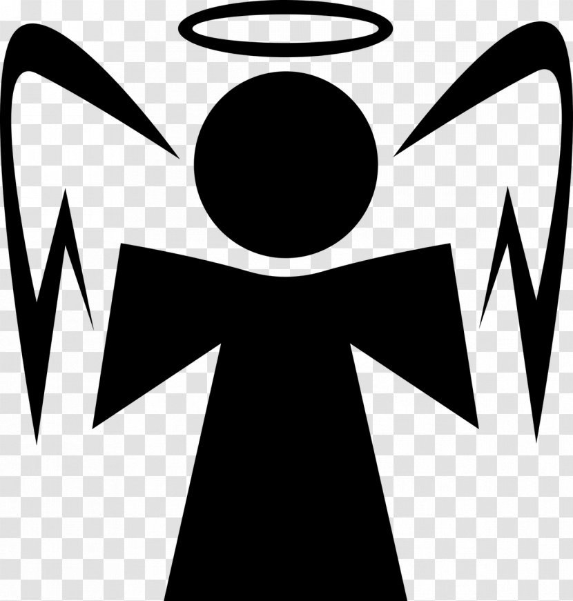 Guardian Angel White Symbol Clip Art - Sign Transparent PNG