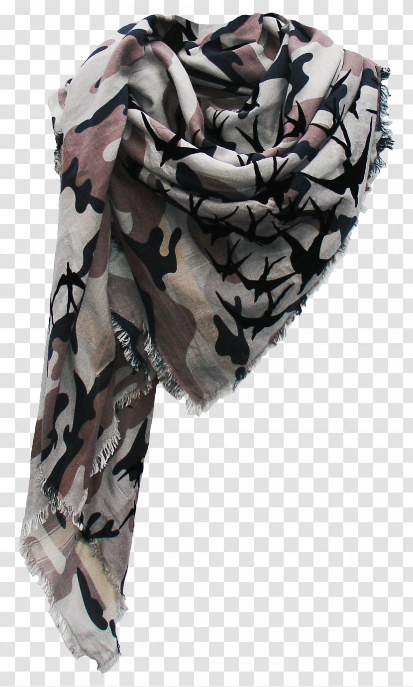 Scarf Cotton Velvet Camouflage Silk - Military - Olive Transparent PNG