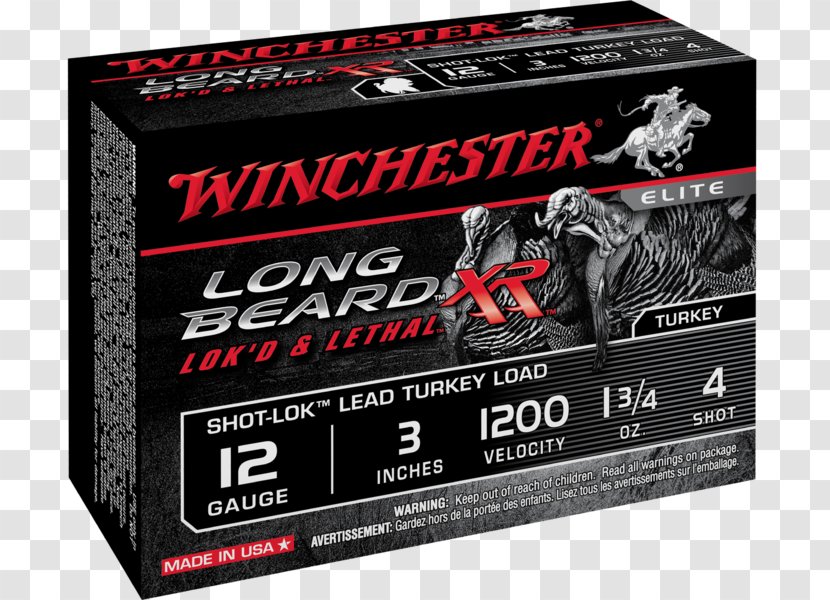 Winchester Repeating Arms Company Shotgun Shell Ammunition Calibre 12 - Hunting - Cartuccia Magnum Transparent PNG