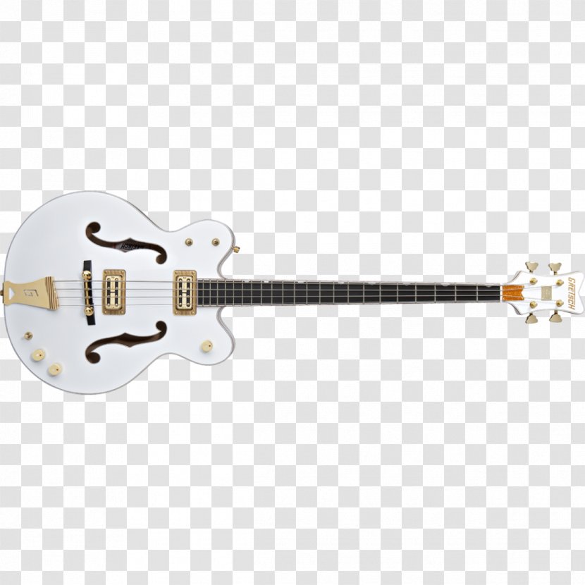 Gretsch White Falcon Fender Precision Bass Guitar - Watercolor Transparent PNG