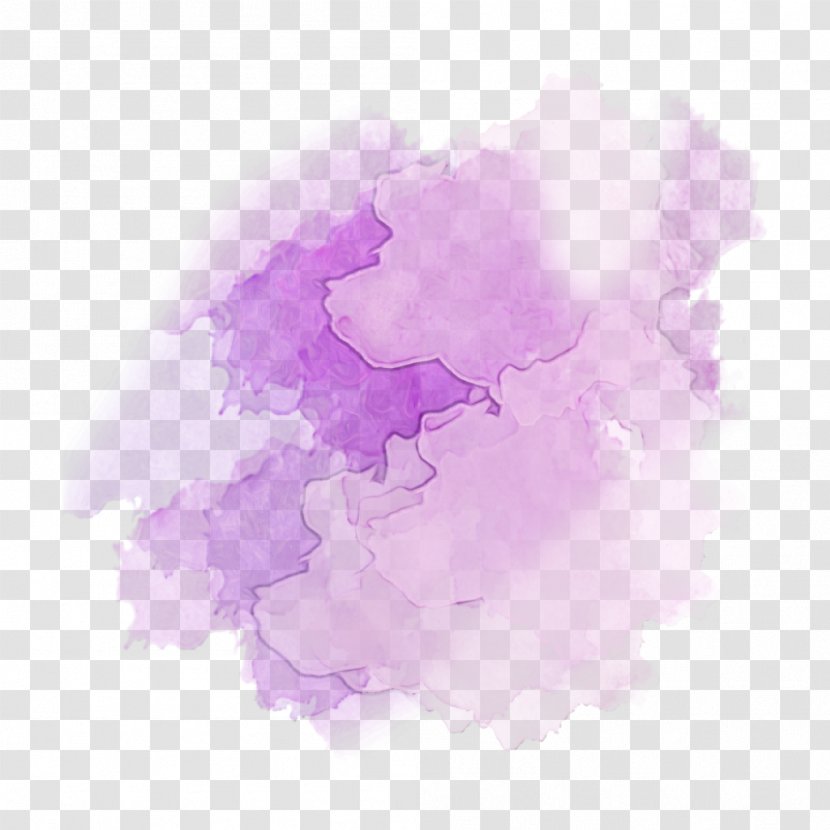 Lavender - Wet Ink - Magenta Cloud Transparent PNG