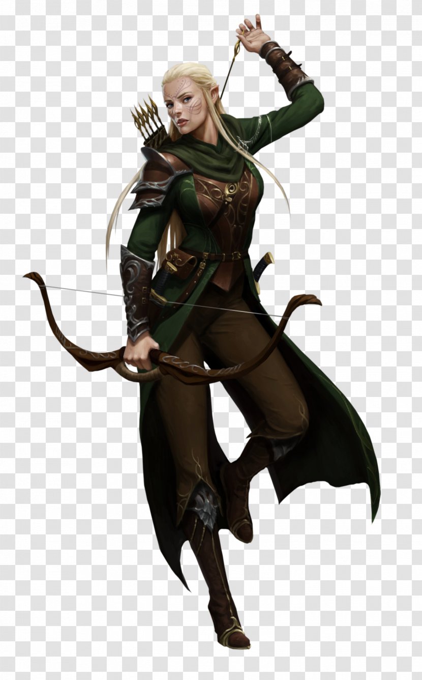 Dungeons & Dragons Pathfinder Roleplaying Game Ranger D20 System Elf - Nonplayer Character - Female Warrior Transparent PNG