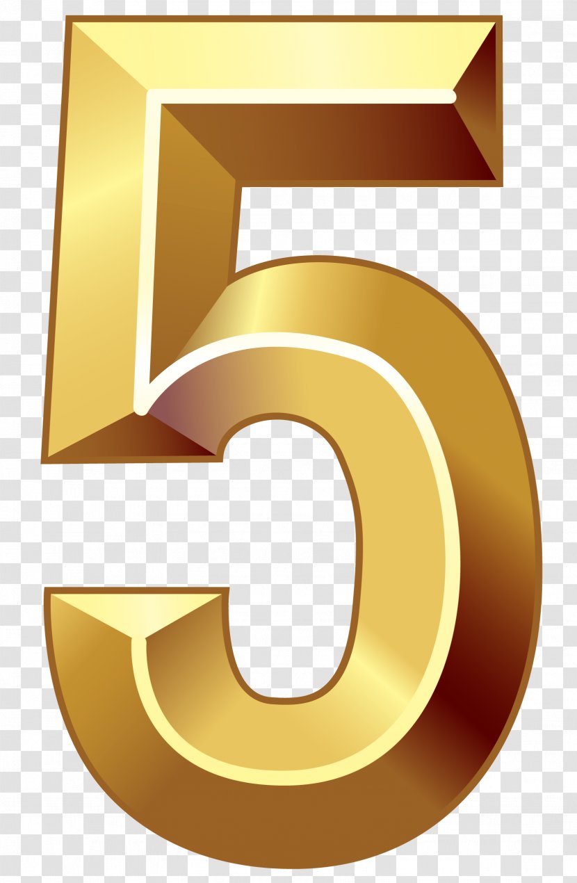 Number Gold Clip Art - Material - NUMBERS Transparent PNG