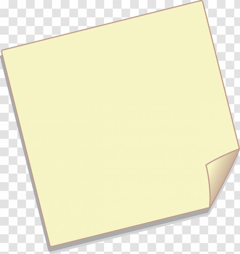 Paper Rectangle Square Material - Inc - Sticky Notes Transparent PNG