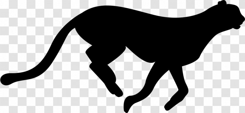 Cheetah Felidae Silhouette Cat - Vertebrate Transparent PNG