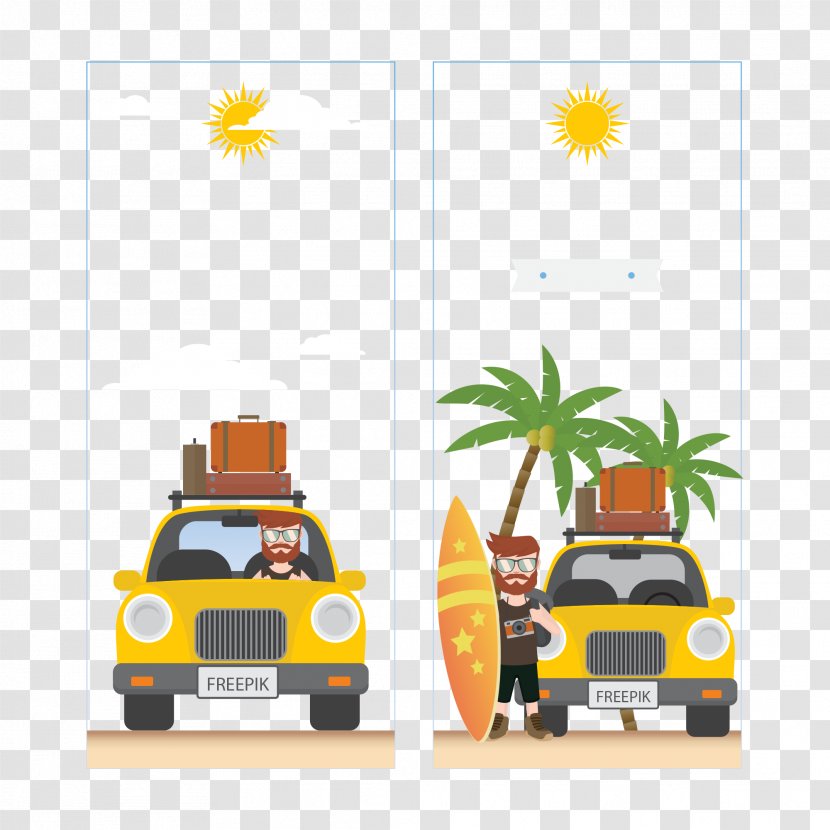 Travel Vacation Car Image Vector Graphics - Places To Visit Transparent PNG