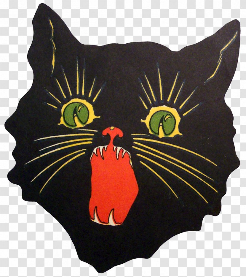 Black Cat Art Painting Illustration - Artist Transparent PNG
