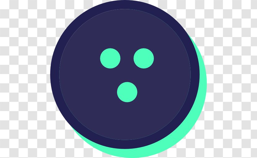 Teal Turquoise Violet Purple Circle - Smile - Bowling Competition Transparent PNG