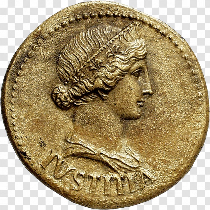 Coin Roman Empire Dupondius Lady Justice Augusta Transparent PNG