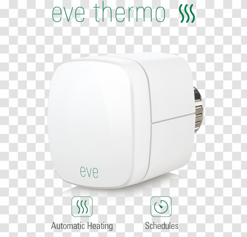 Elgato Eve Thermo Thermostatic Radiator Valve EyeTV - Wireless - New Eve's Transparent PNG