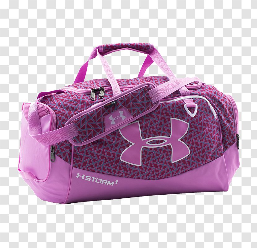 pink under armour duffle bag